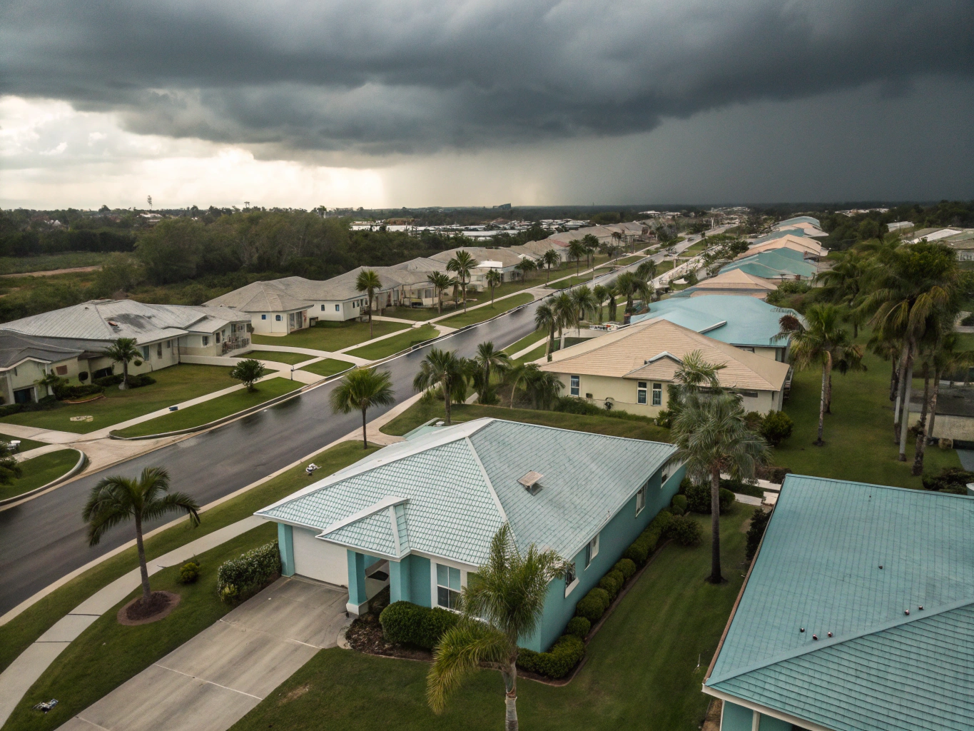 1980s suburban residential neighborhood development in Melbourne and Palm Bay, Florida